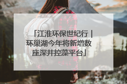 江淮环保世纪行｜环巢湖今年将新增数座深井控藻平台