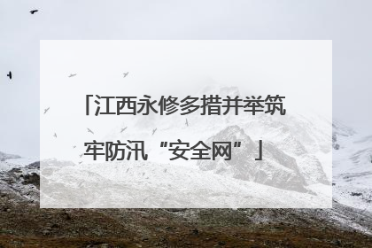 江西永修多措并举筑牢防汛“安全网”