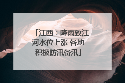 江西：降雨致江河水位上涨 各地积极防汛备汛