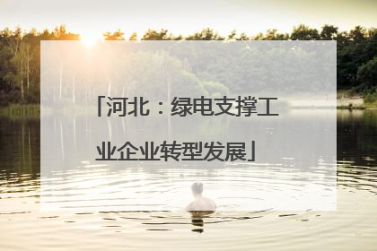 河北：绿电支撑工业企业转型发展
