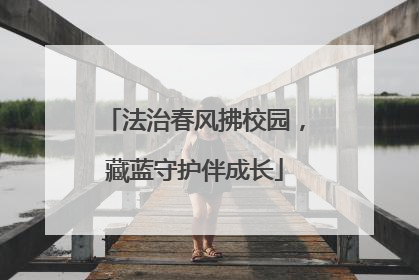 法治春风拂校园，藏蓝守护伴成长