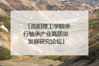 洛阳理工学院举行轴承产业高质量发展研究论坛