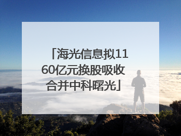 海光信息拟1160亿元换股吸收合并中科曙光