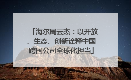 海尔周云杰：以开放、生态、创新诠释中国跨国公司全球化担当