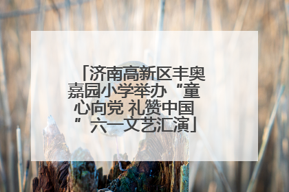 济南高新区丰奥嘉园小学举办“童心向党 礼赞中国”六一文艺汇演