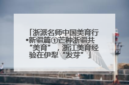 浙派名师中国美育行•新疆篇①芒种浙疆共“美育”，浙江美育经验在伊犁“发芽”