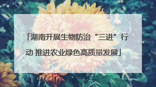 湖南开展生物防治“三进”行动 推进农业绿色高质量发展