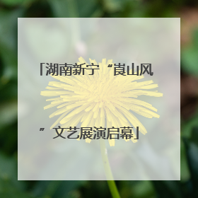 湖南新宁“崀山风”文艺展演启幕
