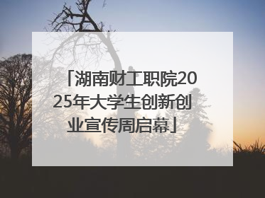 湖南财工职院2025年大学生创新创业宣传周启幕
