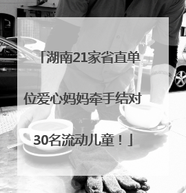 湖南21家省直单位爱心妈妈牵手结对30名流动儿童！