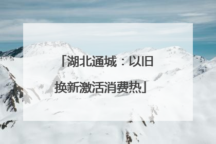 湖北通城：以旧换新激活消费热