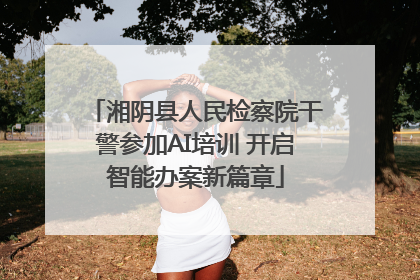 湘阴县人民检察院干警参加AI培训 开启智能办案新篇章