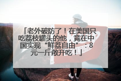 老外破防了！在美国只吃荔枝罐头的他，竟在中国实现“鲜荔自由”：8元一斤敞开吃！