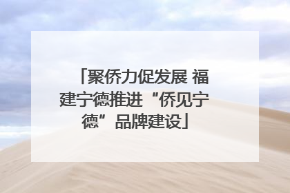 聚侨力促发展 福建宁德推进“侨见宁德”品牌建设