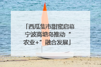 西瓜集市甜蜜启幕 宁波高塘岛推动“农业+”融合发展