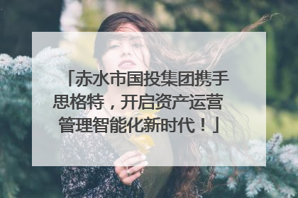 赤水市国投集团携手思格特，开启资产运营管理智能化新时代！