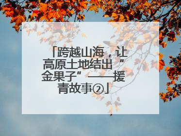 跨越山海，让高原土地结出“金果子”——援青故事②