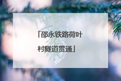 邵永铁路荷叶村隧道贯通