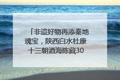 非遗好物再添秦地瑰宝，陕西白水杜康十三朝酒海陈藏30年别具一格