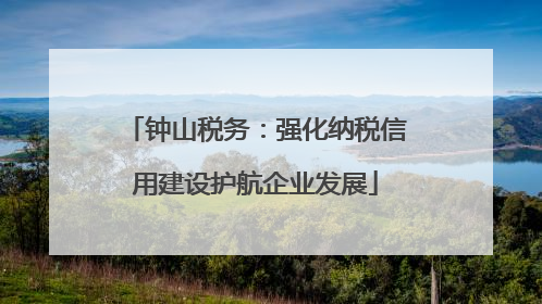 钟山税务：强化纳税信用建设护航企业发展