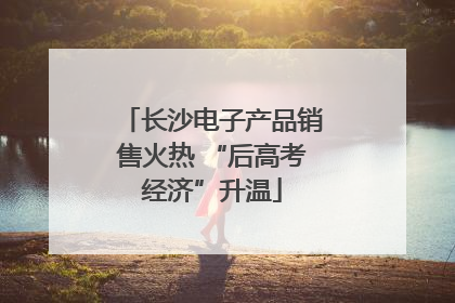 长沙电子产品销售火热 “后高考经济”升温