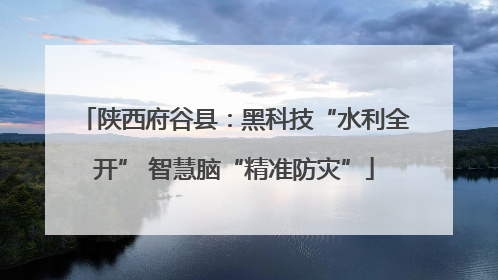陕西府谷县：黑科技“水利全开” 智慧脑“精准防灾”