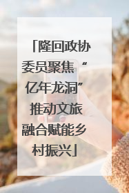 隆回政协委员聚焦“亿年龙洞” 推动文旅融合赋能乡村振兴