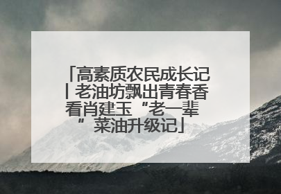 高素质农民成长记丨老油坊飘出青春香 看肖建玉“老一辈”菜油升级记