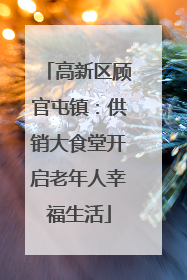 高新区顾官屯镇：供销大食堂开启老年人幸福生活