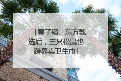 黄子韬、东方甄选后，三只松鼠也跨界卖卫生巾
