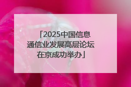 2025中国信息通信业发展高层论坛在京成功举办