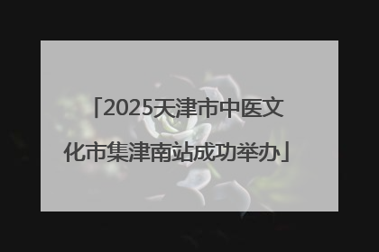 2025天津市中医文化市集津南站成功举办