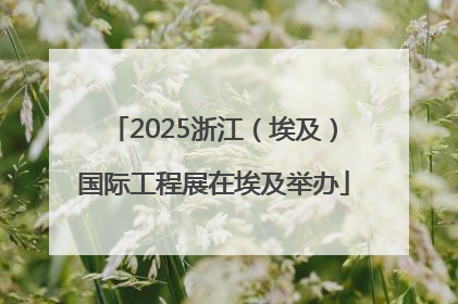2025浙江（埃及）国际工程展在埃及举办