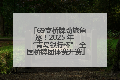 69支桥牌劲旅角逐！2025 年 “青岛银行杯” 全国桥牌团体赛开赛